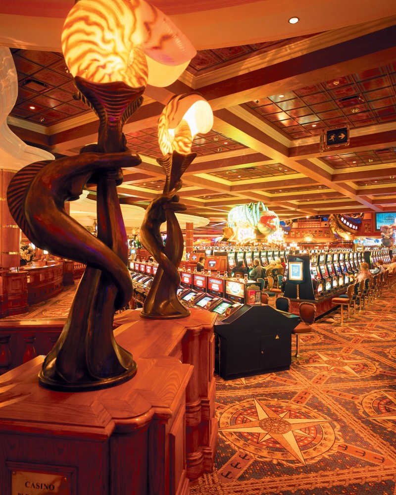 Choose from a variety of table or slot games